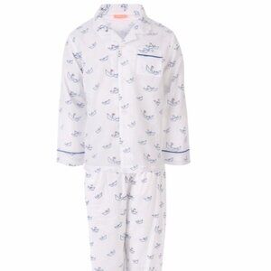 Sunuva Boys 100% Cotton Sailboat Pajamas Size 9/10
